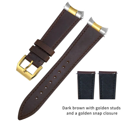 Genuine Leather Watch Strap Quick Release 22mm 20mm Cowhide Folding Buckle Watch Band for Tudor Black Bay 58 Strap