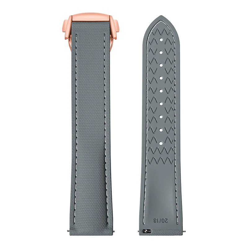 Ремешок для часов 20 мм из каучука FKM с быстросъемным механизмом для Omega Swatch, универсальный 20, 21, 22 мм, гибкий, дышащий, износостойкий, сменный ремешок