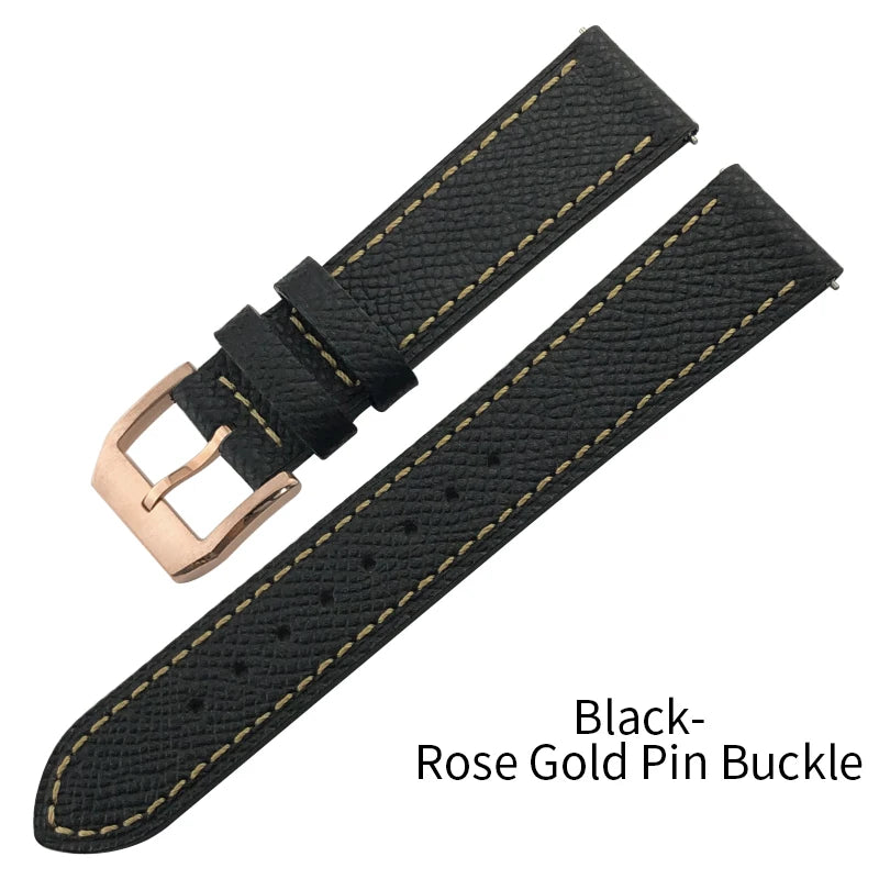 Bracelet de montre en cuir de vache véritable à dégagement rapide, 20mm 21mm 22mm, pour IWC Pilot Oris Hamilton MIDO SEIKO SKX 5 Rolex