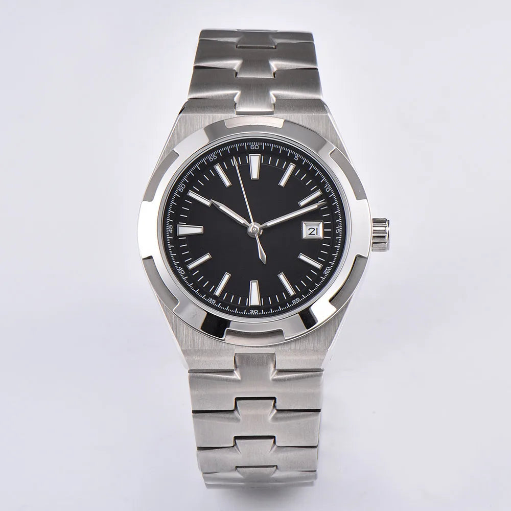 Men's 41mm NH35 watch with fully automatic movement, sapphire crystal, night light, waterproof, casual business watch