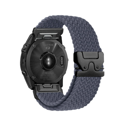 Cinturino per orologio elastico in nylon QuickFit 20/22/26 mm per Garmin Fenix 8/7/6/5 Forerunner 965/955/945 Instinct Tactix