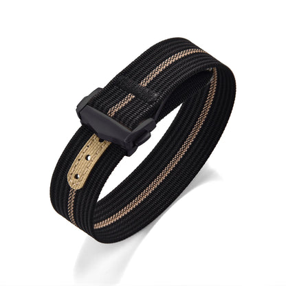 Bracelet de montre en nylon côtelé Omega avec fermoir déployant 18mm 20mm 22mm, bracelet sport en caoutchouc FKM pour Swatch MoonSwatch