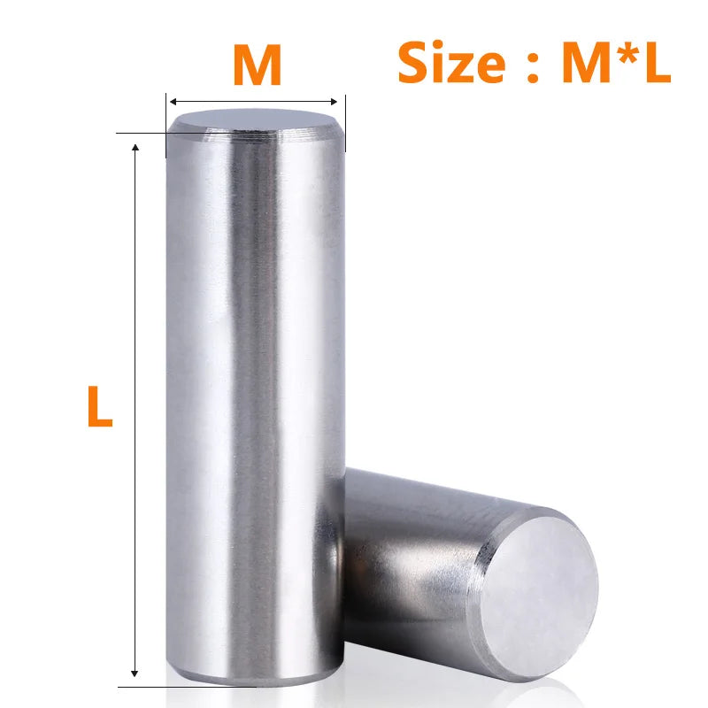 Exacpille Cylindrique en Acier Inoxydable Dallas, M1.5 M2 M2.5 M3 Figuré M5 M6 M8, avec exacpille de Localisation, Arbre Solide FiosphLock, en Métal, Dernier Ensemble
