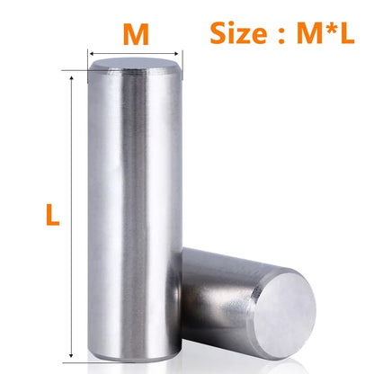 Exacpille Cylindrique en Acier Inoxydable Dallas, M1.5 M2 M2.5 M3 Figuré M5 M6 M8, avec exacpille de Localisation, Arbre Solide FiosphLock, en Métal, Dernier Ensemble