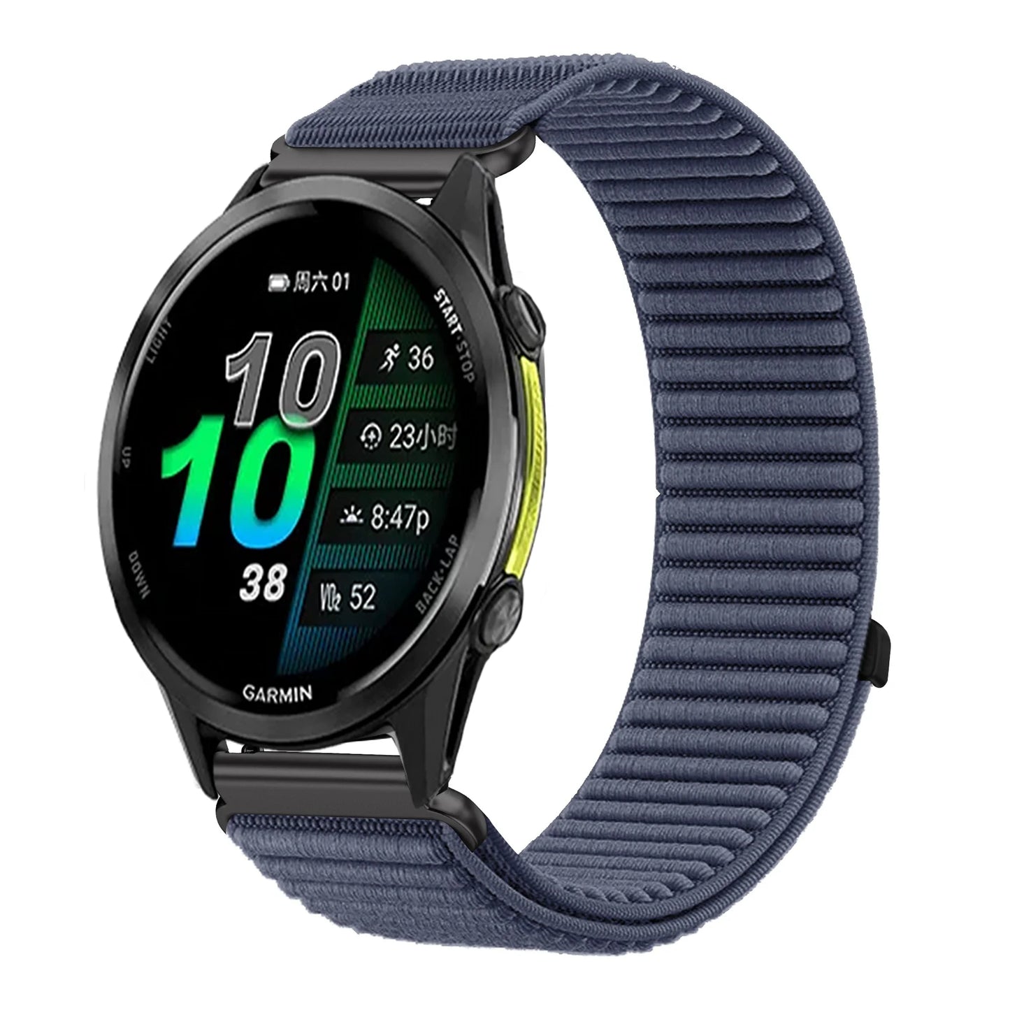 Bracelet en Nylon pour Garmin Forerunner 970 570 47/42mm 965 265 165 55 Venu 4 45/41mm, Garmin Active 6 5 Correa, 18mm 20mm 22mm