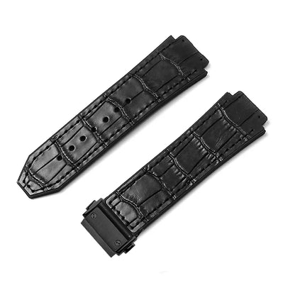For Hublot BIGBANG Classic Fusion Leather Silicone Rubber Suede Watch Strap Dedicated Interface Lug System Band 26*19mm Bracelet