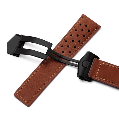 Bracelet en cuir véritable pour Tag Heuer Carrera Monaco Series, en cuir de vache givré, 20 22mm, bracelet universel, accessoires de montre