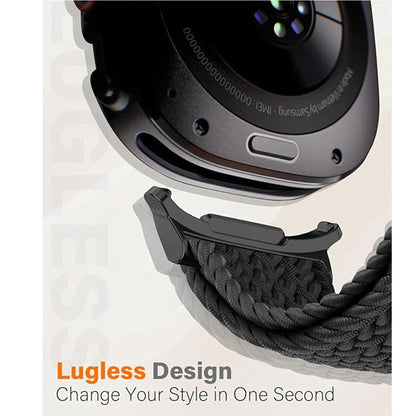 1 pezzo cinturino intrecciato elastico in Nylon per Samsung Galaxy Watch 8 Classic 46mm/Ultra 47MM fibbia in metallo per Samsung Galaxy Watch8