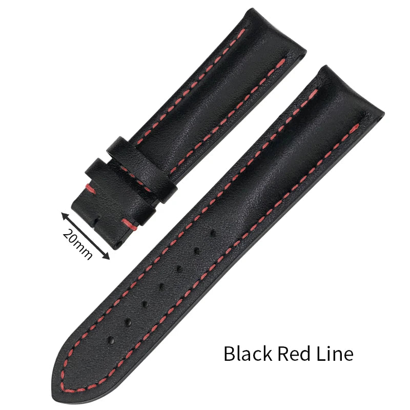 Genuine Soft Cowhide Leather Watch Strap, 22mm, 21mm, 20mm, for Breitling, for Premier Superocean Avenger Navitime World