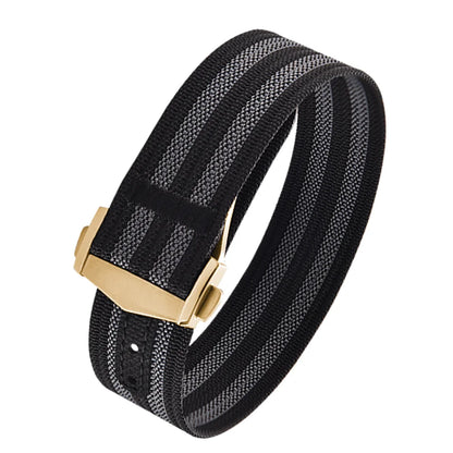 Canvas and Nylon Watch Strap, 18-20-22mm, for Omega X Swatch MoonSwatch for Seiko Men Women Sport, Waterproof, Folding Buckle