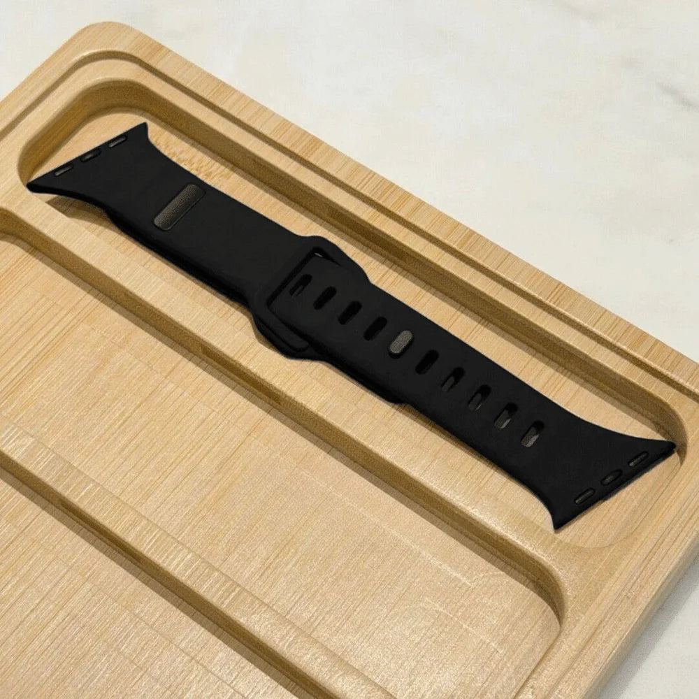 Tiltable Silicone Band for Apple Watch Ultra 3 49mm 40mm 41mm 44mm 45mm 46mm, Irregular Strap for iWatch Series 11 10 9 8 7 6 5 SE