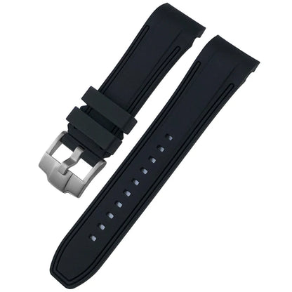 Cinturino per orologio in gomma e silicone con estremità curva da 24 mm, per DIESEL oversize da 57 mm, modelli DZ7395, DZ7396, DZ7435, DZ7313, cinturino morbido colorato