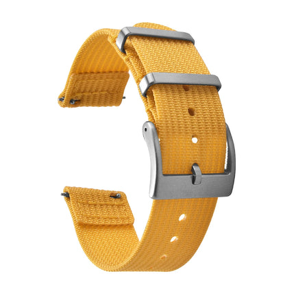 Bracelet de montre en nylon à dégagement rapide-bande durable à texture nervurée en deux pièces 18 mm 20 mm 22 mm pour montres militaires tactiques