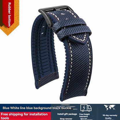 Per Mido timoniere comandante cittadino blu angelo serie cinturino orologio impermeabile in Nylon gomma cinturino orologio da 19mm 20mm 22mm 23mm