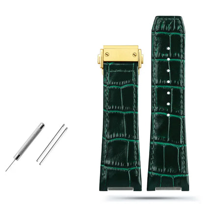 Per Ferragamo F-80 F80 Serie fuori Braccialetto dell'orologio in vera pelle Cinturino in pelle bovina Orologio specifico JONotch 26mm Blu Marrone Nero