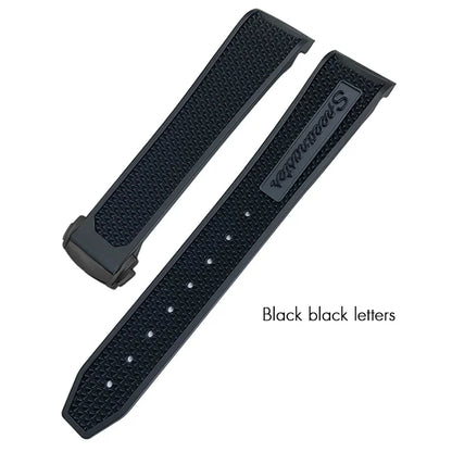 Bracelet de montre souple en caoutchouc et Silicone, 19mm 21mm 20mm, adapté à Omega Speedmaster 326, Seamaster 300, outils de Sport noirs