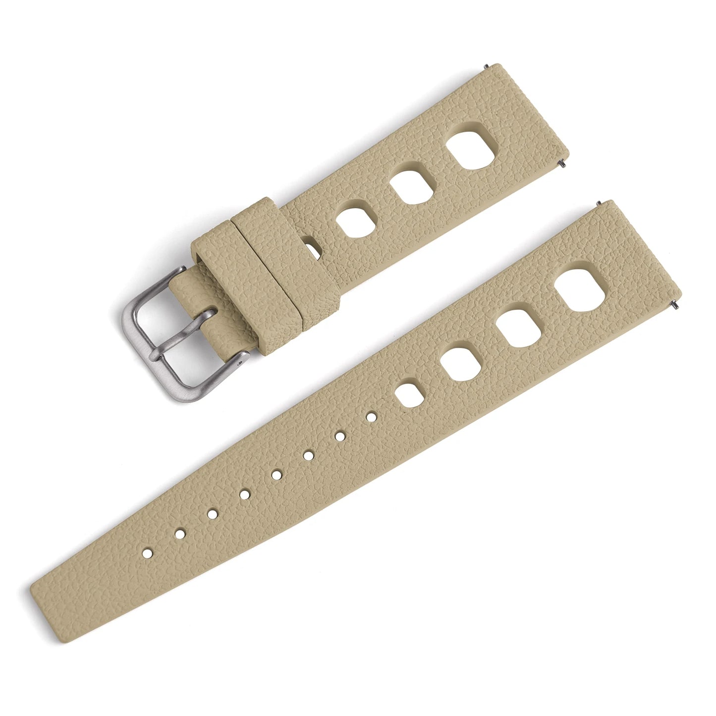 Bracelet de montre en caoutchouc FKM 20 mm 22 mm à libération rapide pour hommes et femmes, étanche, souple, en fluororubber de qualité supérieure, respirant