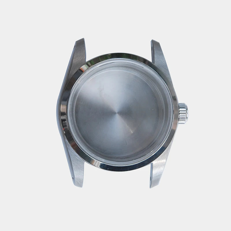 Cassa da orologio da esploratrice in acciaio da 36MM, adatta per movimento PT5000 ETA2824 ETA2836 316L, guscio per accessori orologio