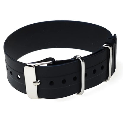 Bracelet de montre étanche super doux, bracelet de montre long, caoutchouc de silicone haute résistance, accessoires de remplacement, 20mm, 22mm