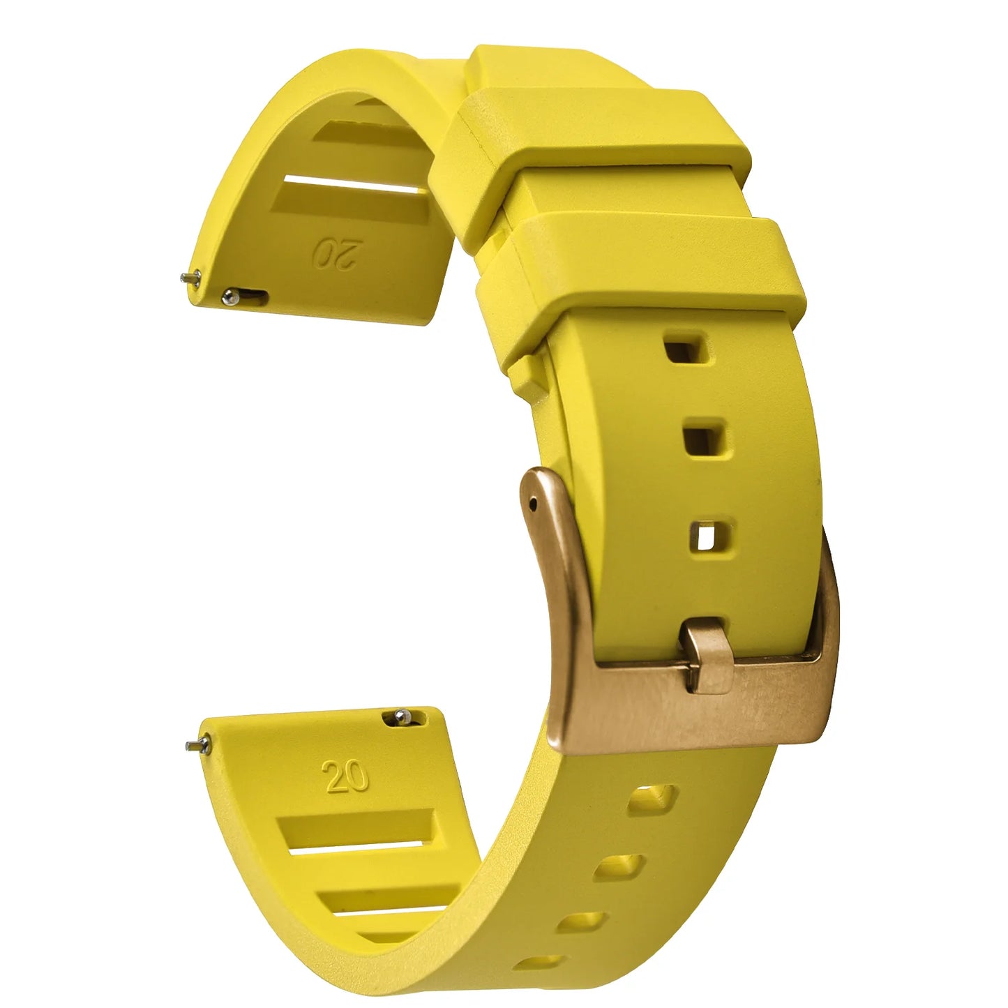 Bracelet de montre en caoutchouc fluoré FKM de qualité supérieure, à dégagement rapide, 20 mm 22 mm, bracelet de plongée souple et étanche, bracelet de remplacement pour montre