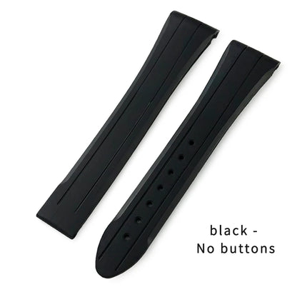 Bracelet de montre en caoutchouc et silicone, 19mm, 21mm, 20mm, 18mm, pour Omega Speedmaster Sport Moon Watch, Seamaster 300, noir, gris