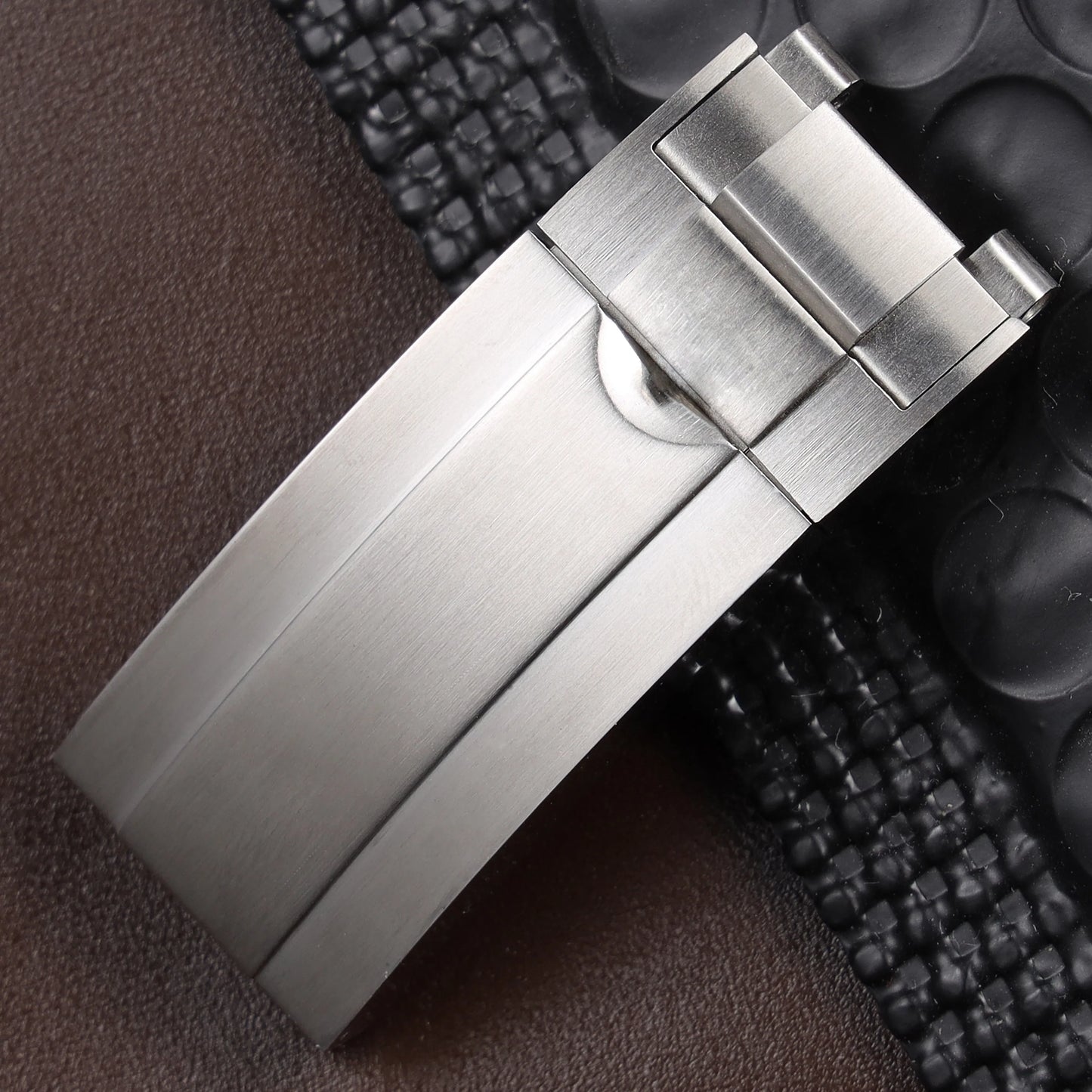 Fermoir de déploiement de verrouillage coulissant en acier inoxydable massif, 9mm x 9mm, haute qualité, pour Rolex Submariner GMT Daytona Date, boucle de montre en métal