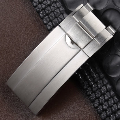 Fermoir de déploiement de verrouillage coulissant en acier inoxydable massif, 9mm x 9mm, haute qualité, pour Rolex Submariner GMT Daytona Date, boucle de montre en métal