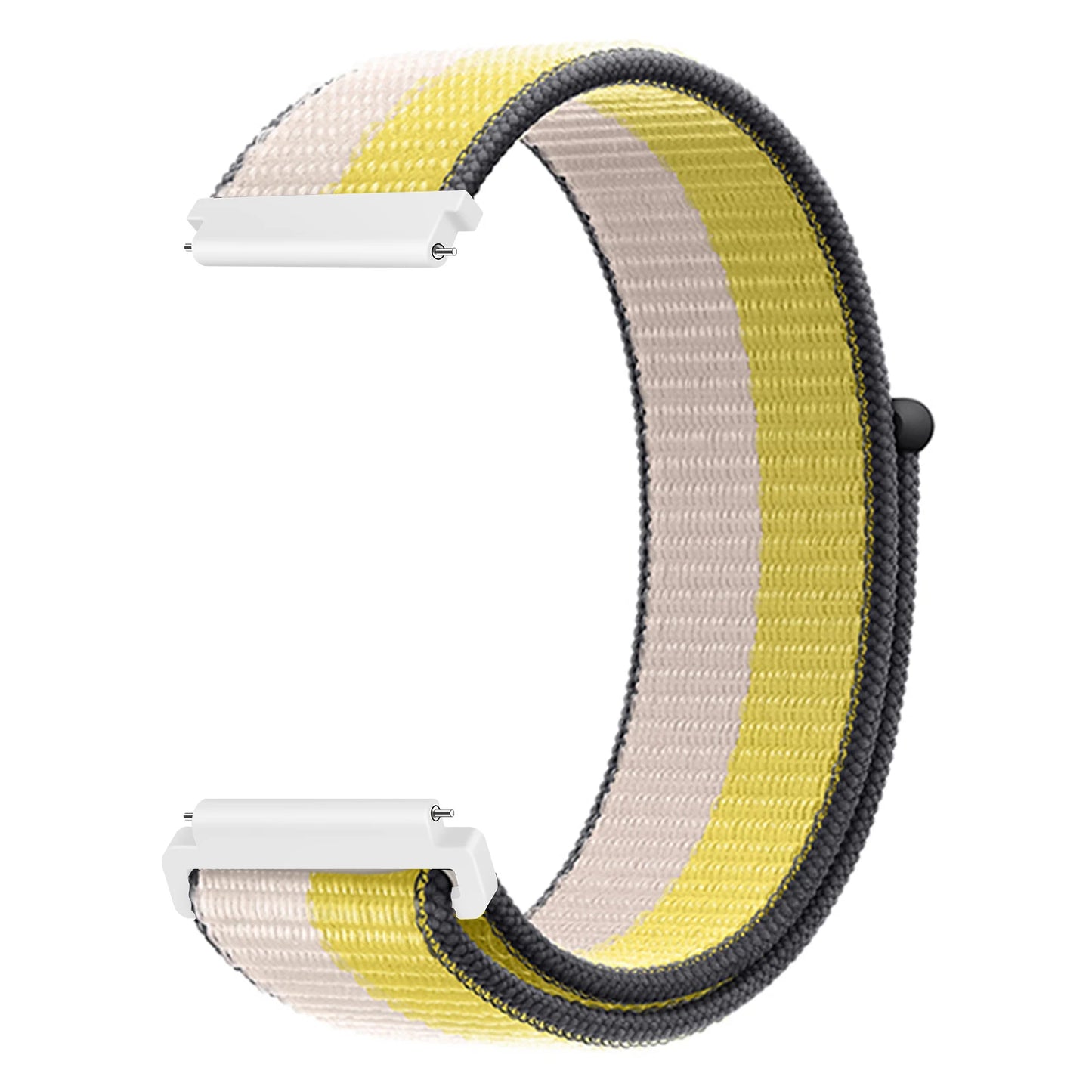 Bracelet à boucle en Nylon pour Amazfit Bip 6/5/GTS 4/3/2/2e/Mini/GTR 42mm/47mm/GTR 4/3 Pro Sport, 20mm/22mm, 2 bandes