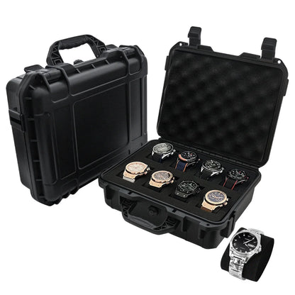 Boîte de montre étanche à 8/15 fentes, montre de Collection Antique, étui de protection Portable résistant à l'humidité et à la moisissure avec éponge
