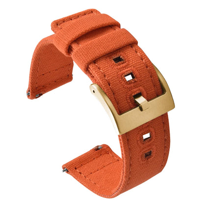 Universal Nylon Watch Strap, 20mm 22mm Quick Release Durable Retro Canvas Sport Belt for Omega Seiko Cartier