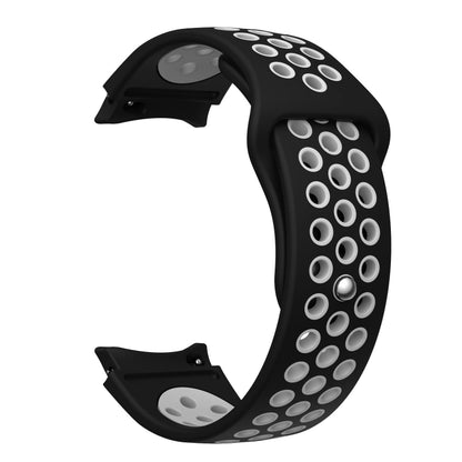 Sport-Uhrenarmband aus Silikon mit atmungsaktiven Löchern, zweifarbig, für Samsung Galaxy Watch 7/FE/6/5/4, atmungsaktives Sport-Design