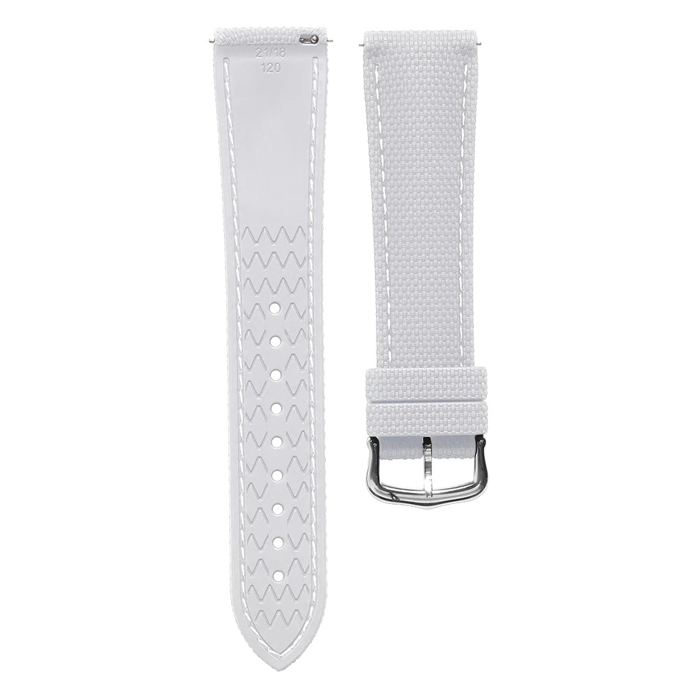 Bracelet de montre Rapide Premium - caoutchouc FKM - Motif Tissu - Universel