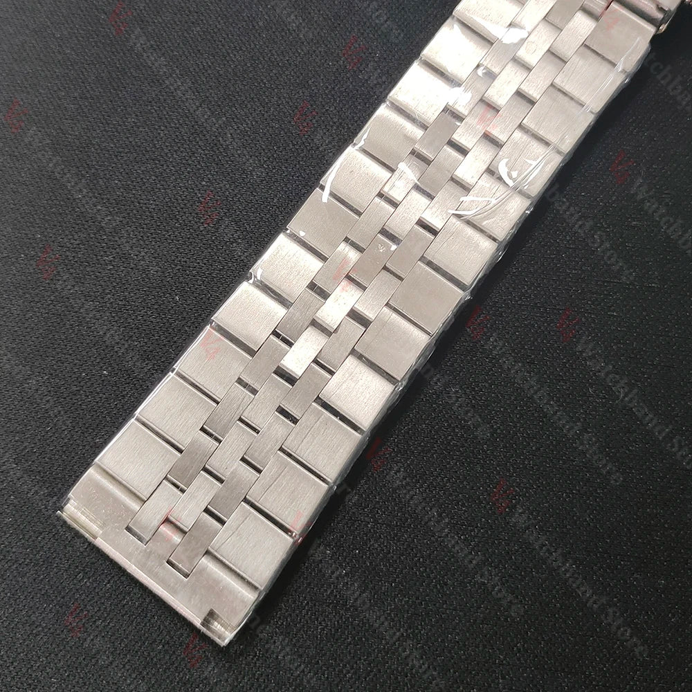 Bracelet en acier inoxydable massif pour hommes, 18mm 19mm 20mm 21mm 22mm 24mm, pour Seiko SKX pour Bracelet jubilé, extrémité incurvée, accessoires de montre