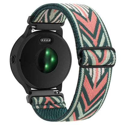 Bracelet en Nylon élastique de 18mm pour Garmin Venu 3S 2s/Vivoactive 4s/Vivomove 3S/Forerunner 265s 255s, Bracelet de Sport