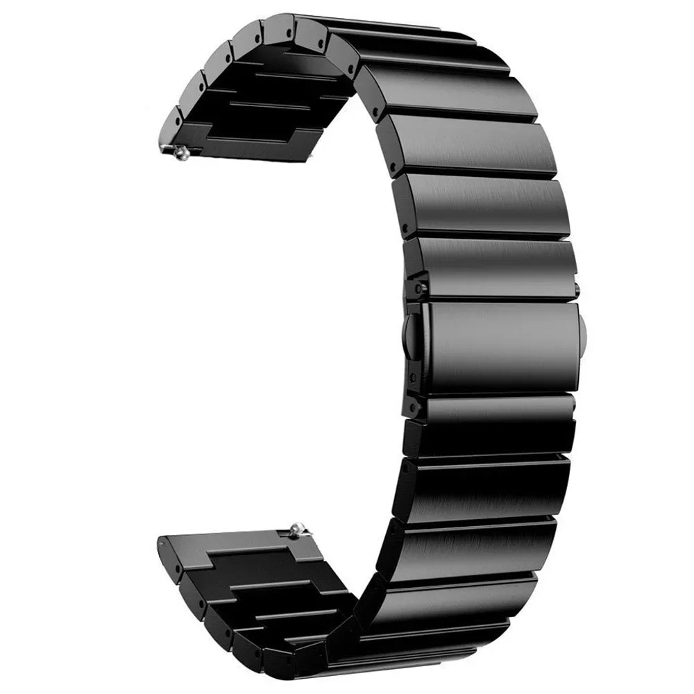 Bracelet de montre acier Universel pour Seiko, Galaxy Watch 3, Gear S3 - Boucle Déployante