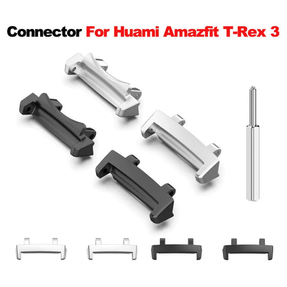Connettore in metallo per Huami Amazfit T-Rex 3, perno a vite, adattatore per cinturino Amazfit T-Rex 3 con strumento, accessori per smartwatch