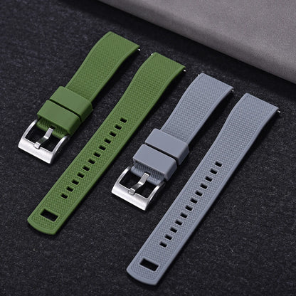 Nouveau bracelet de montre en Silicone Double couleurs personnalisé à dégagement rapide 20mm 22mm bracelet de montre doux Durable bracelets de montre de remplacement ceintures