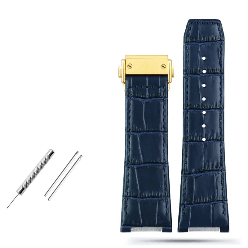 Per Ferragamo F-80 F80 Serie fuori Braccialetto dell'orologio in vera pelle Cinturino in pelle bovina Orologio specifico JONotch 26mm Blu Marrone Nero