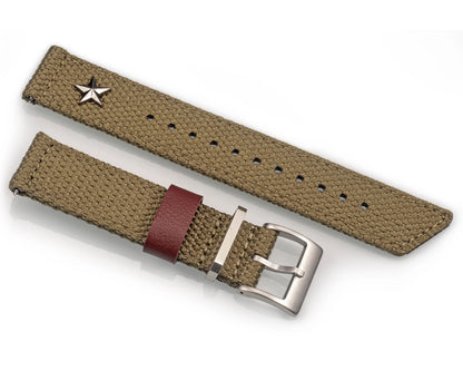Hemsut-Bracelets de Montre Militaire pour Happator, Montres Vintage, Bracelets Pilote, Citizen Timex, 18mm, 22mm, 24mm