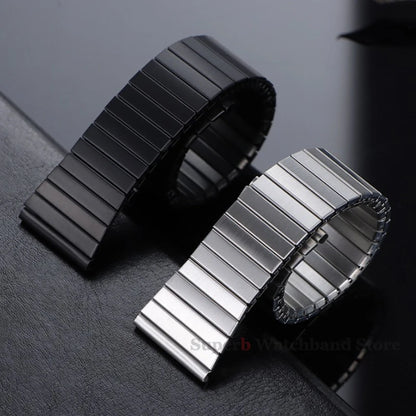 Bracelet de montre en acier inoxydable, 22mm, extensible en métal, élastique, pour Samsung Galaxy Watch, ceinture de remplacement universelle