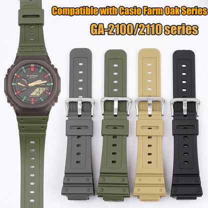 Bracelet en caoutchouc résine pour Casio G-SHOCK GA-2100 GA-2110 TPU à dégagement rapide Sport hommes femmes Bracelet de montre Bracelet accessoires 16mm