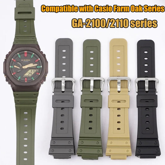 Bracelet en caoutchouc résine pour Casio G-SHOCK GA-2100 GA-2110 TPU à dégagement rapide Sport hommes femmes Bracelet de montre Bracelet accessoires 16mm