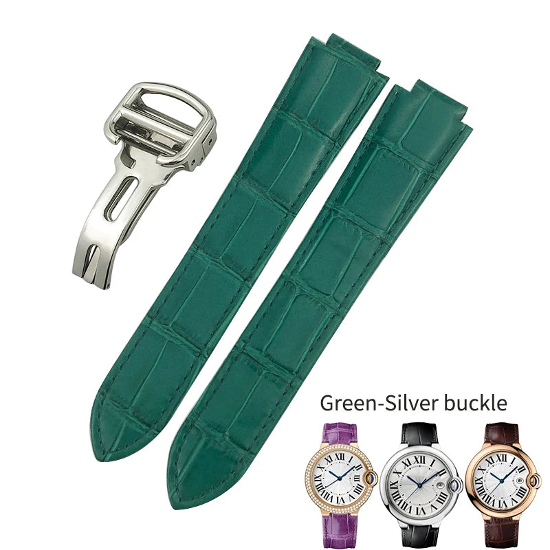 14mm 16mm 18mm 20mm 22mm bracelet de montre en cuir de vachette véritable adapté pour Cartier noir bleu rose bracelet de montre Bracelets outils gratuits