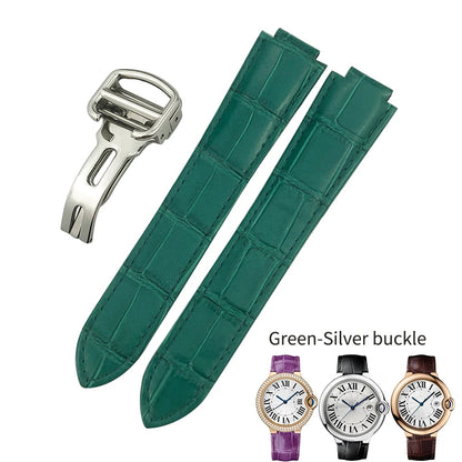 14mm 16mm 18mm 20mm 22mm bracelet de montre en cuir de vachette véritable adapté pour Cartier noir bleu rose bracelet de montre Bracelets outils gratuits