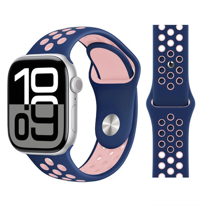 Bracelet en Silicone pour bracelets de montre Apple 46mm 44mm 45mm 40mm 41mm 42mm, Bracelet de Sport Correa iWatch série 11 10 9 SE 8 7 6 5