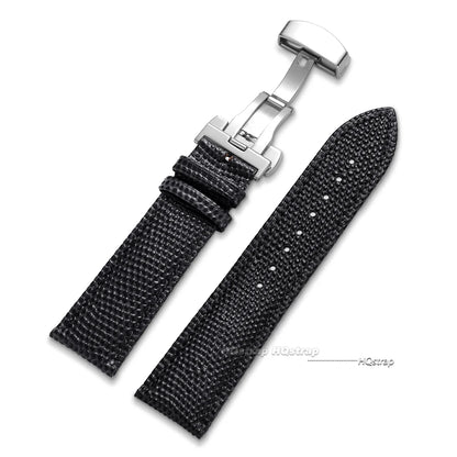 Cinturini per orologi in pelle di vitello, motivo lucertola, accessori per orologi 14 16 18 19 20 21 22mm, cinturino in pelle con chiusura a farfalla