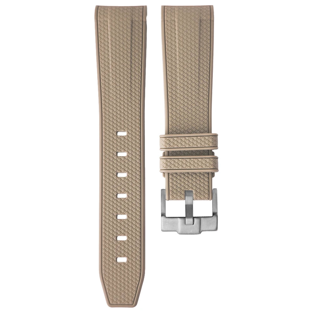 20mm Rubber Watch Strap for Tissot IWC Seiko 5 Hamilton Certina Oris Khaki Blue Brown Curved End 19mm Silicone Dive Watch Band