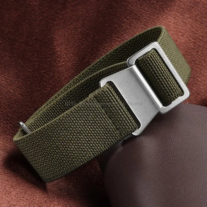 Cinturino in Nylon Elastico per Orologio 18/20/22mm, Cinturino Universale Sportivo Francese Paracadute per Uomini e Donne, Braccialetto per Smartwatch