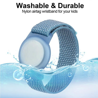 Bracelet pour enfants pour Apple AirTag, étui de protection pour étiquette d'air, support de traceur GPS, Bracelet réglable en Nylon pour bébés et personnes âgées