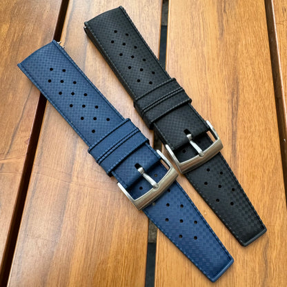 Offerta speciale cinturino in gomma a sgancio rapido 20mm 22mm, cinturino per orologio intelligente sportivo alla moda FKM per Omega Seiko Moonswatch
